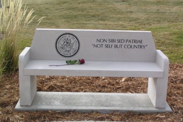 Navy Memorial Bench | Veterans Monuments | Mile High Memorials | Denver CO